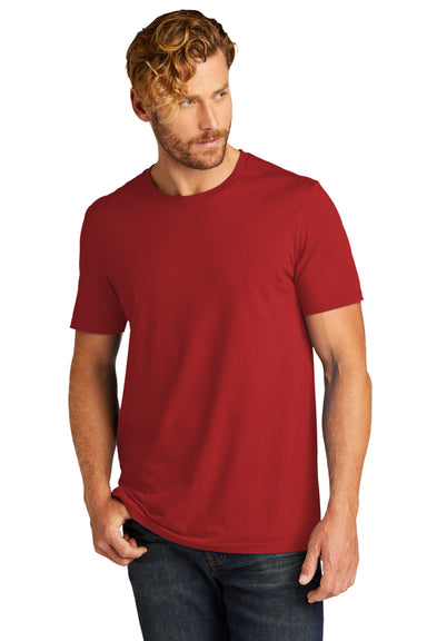 Allmade AL2100 Mens Organic Short Sleeve Crewneck T-Shirt Revolution Red Model Front