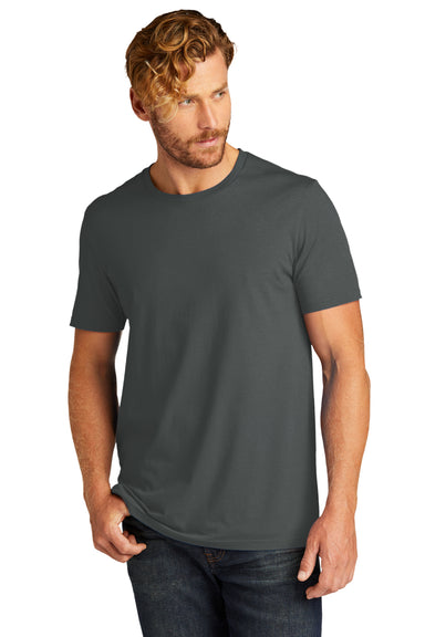 Allmade AL2100 Mens Organic Short Sleeve Crewneck T-Shirt Terrain Grey Model Front
