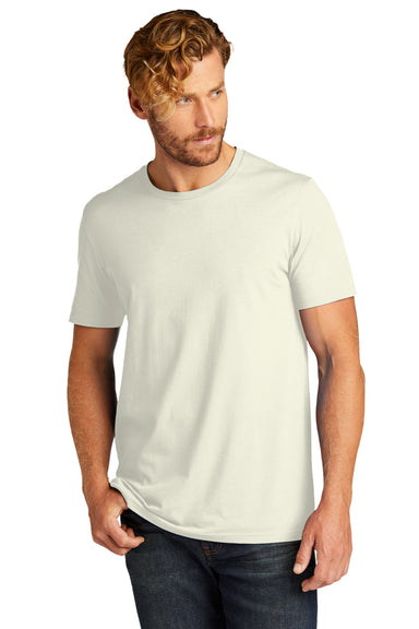 Allmade AL2100 Mens Organic Short Sleeve Crewneck T-Shirt White Sand Model Front