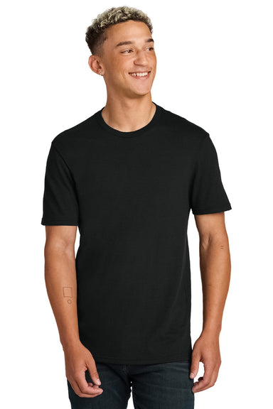 Allmade AL2300 Mens Recycled Short Sleeve Crewneck T-Shirt Deep Black Model Front