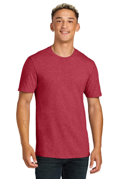 Allmade AL2300 Mens Recycled Short Sleeve Crewneck T-Shirt Heather Red Model Front