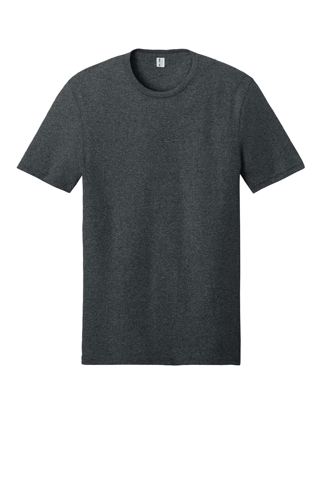 Allmade AL2300 Mens Recycled Short Sleeve Crewneck T-Shirt Heather Charcoal Grey Flat Front