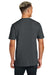 Allmade AL2300 Mens Recycled Short Sleeve Crewneck T-Shirt Heather Charcoal Grey Model Back