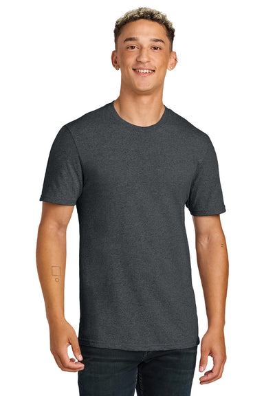 Allmade AL2300 Mens Recycled Short Sleeve Crewneck T-Shirt Heather Charcoal Grey Model Front