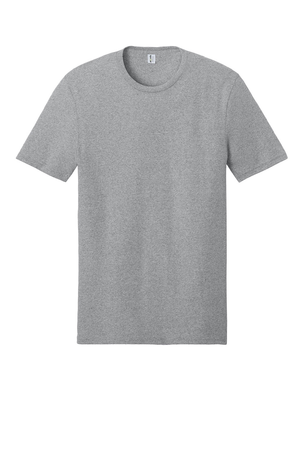 Allmade AL2300 Mens Recycled Short Sleeve Crewneck T-Shirt Heather Grey Flat Front