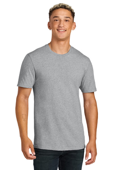 Allmade AL2300 Mens Recycled Short Sleeve Crewneck T-Shirt Heather Grey Model Front