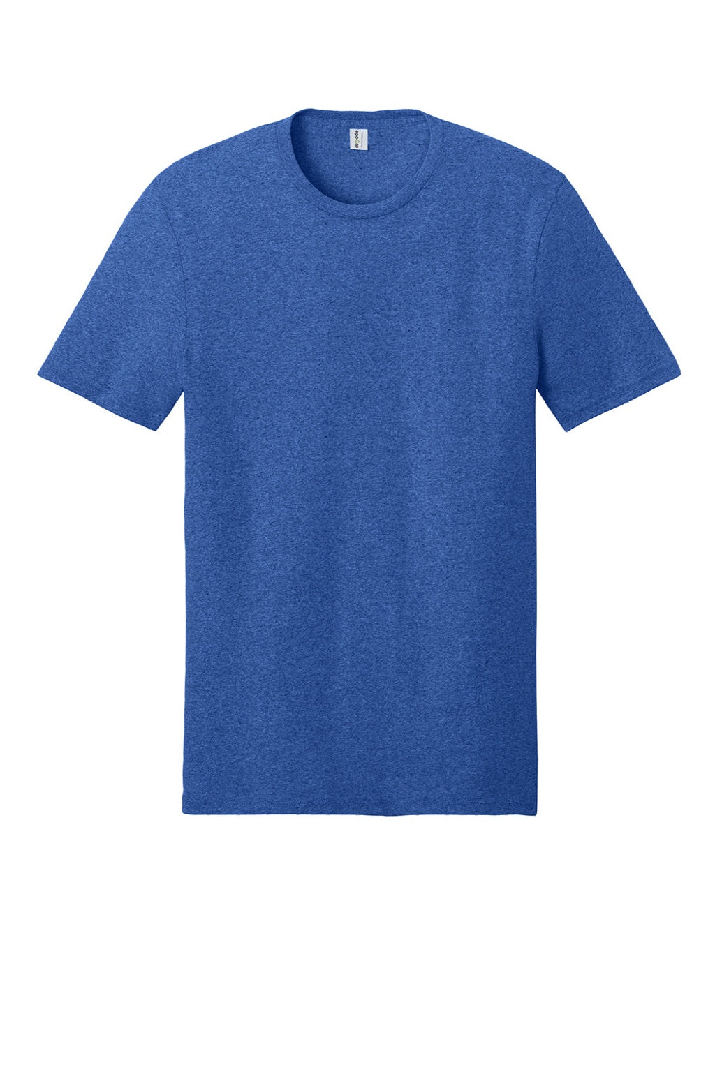 Allmade AL2300 Mens Recycled Short Sleeve Crewneck T-Shirt Heather Royal Blue Flat Front