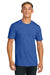 Allmade AL2300 Mens Recycled Short Sleeve Crewneck T-Shirt Heather Royal Blue Model Front