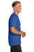Allmade AL2300 Mens Recycled Short Sleeve Crewneck T-Shirt Heather Royal Blue Model Side