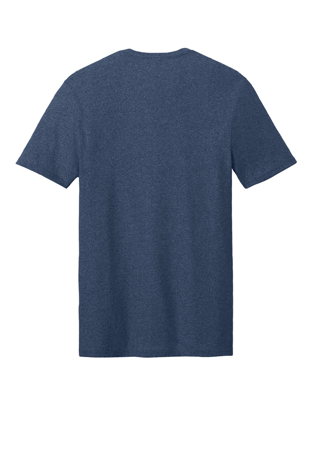 Allmade AL2300 Mens Recycled Short Sleeve Crewneck T-Shirt Heather Navy Blue Flat Back