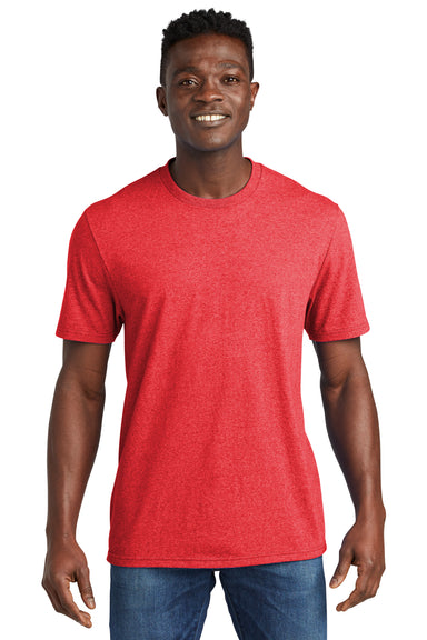 Allmade AL2300 Mens Recycled Short Sleeve Crewneck T-Shirt Heather Red Model Front