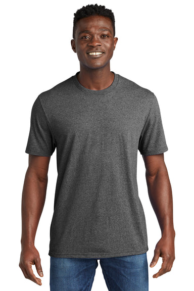 Allmade AL2300 Mens Recycled Short Sleeve Crewneck T-Shirt Heather Charcoal Grey Model Front