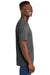 Allmade AL2300 Mens Recycled Short Sleeve Crewneck T-Shirt Heather Charcoal Grey Model Side