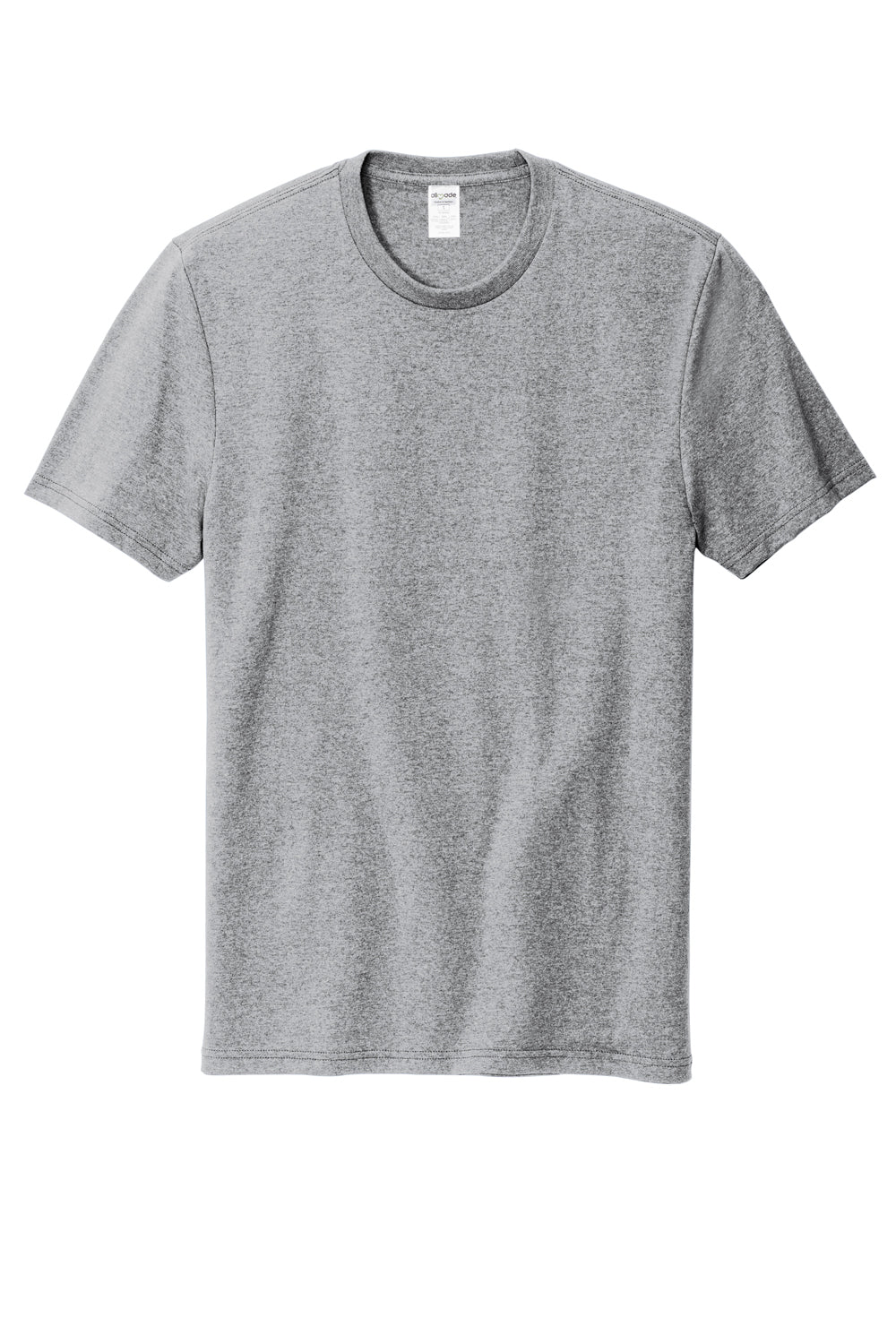 Allmade AL2300 Mens Recycled Short Sleeve Crewneck T-Shirt Heather Remade Grey Flat Front