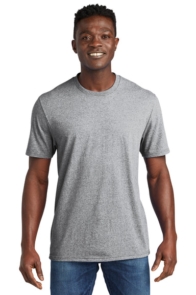 Allmade AL2300 Mens Recycled Short Sleeve Crewneck T-Shirt Heather Remade Grey Model Front