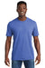 Allmade AL2300 Mens Recycled Short Sleeve Crewneck T-Shirt Heather Royal Blue Model Front