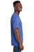 Allmade AL2300 Mens Recycled Short Sleeve Crewneck T-Shirt Heather Royal Blue Model Side