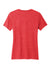 Allmade AL2303 Womens Recycled Short Sleeve V-Neck T-Shirt Heather Red Flat Back