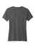 Allmade AL2303 Womens Recycled Short Sleeve V-Neck T-Shirt Heather Charcoal Grey Flat Back