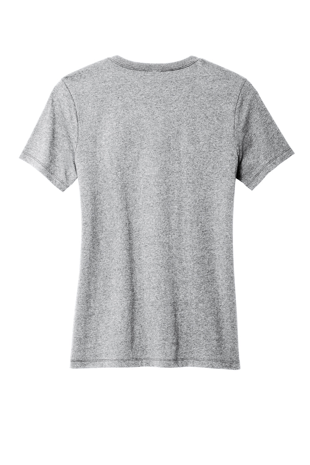 Allmade AL2303 Womens Recycled Short Sleeve V-Neck T-Shirt Heather Remade Grey Flat Back