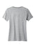Allmade AL2303 Womens Recycled Short Sleeve V-Neck T-Shirt Heather Remade Grey Flat Back