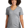 Allmade Womens Recycled Short Sleeve V-Neck T-Shirt - Heather Remade Grey
