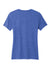 Allmade AL2303 Womens Recycled Short Sleeve V-Neck T-Shirt Heather Royal Blue Flat Back