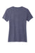 Allmade AL2303 Womens Recycled Short Sleeve V-Neck T-Shirt Heather Navy Blue Flat Back