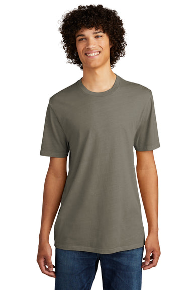 Allmade AL2400 Mens Mineral Dye Short Sleeve Crewneck T-Shirt Driftwood Grey Model Front