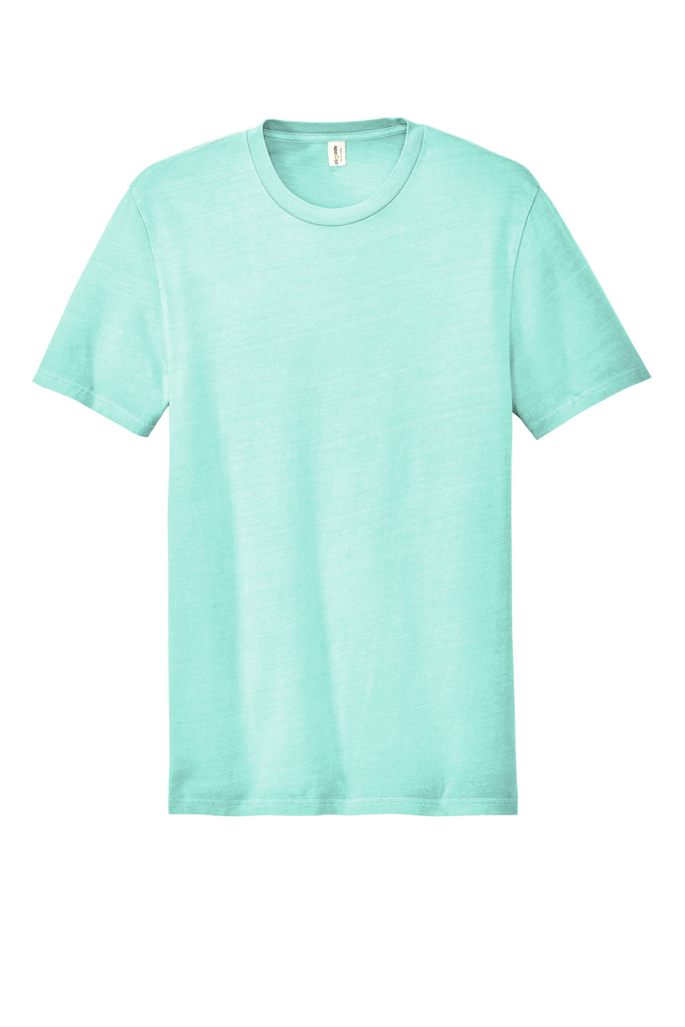 Allmade AL2400 Mens Mineral Dye Short Sleeve Crewneck T-Shirt Saltwater Blue Flat Front