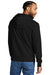Allmade AL4000 Mens Organic French Terry Hooded Sweatshirt Hoodie Deep Black Model Back