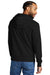 Allmade AL4000 Mens Organic French Terry Hooded Sweatshirt Hoodie w/ Pouch Pocket Deep Black Model Back