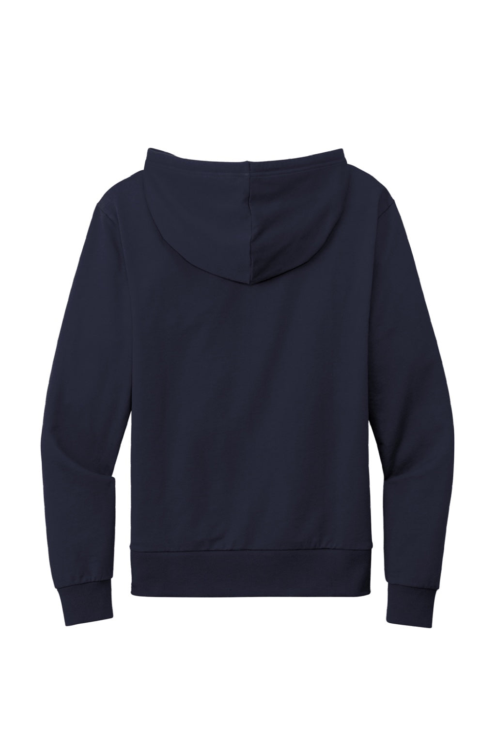 Allmade AL4000 Mens Organic French Terry Hooded Sweatshirt Hoodie w/ Pouch Pocket Night Sky Navy Blue Flat Back