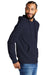 Allmade AL4000 Mens Organic French Terry Hooded Sweatshirt Hoodie w/ Pouch Pocket Night Sky Navy Blue Model 3Q
