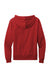 Allmade AL4000 Mens Organic French Terry Hooded Sweatshirt Hoodie w/ Pouch Pocket Revolution Red Flat Back