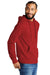 Allmade AL4000 Mens Organic French Terry Hooded Sweatshirt Hoodie Revolution Red Model 3Q