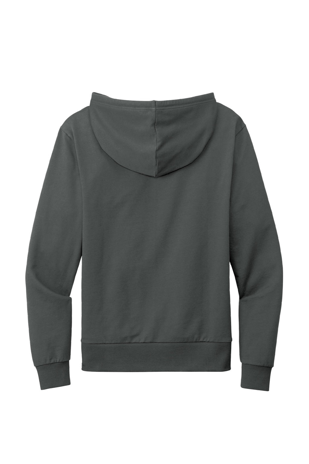 Allmade AL4000 Mens Organic French Terry Hooded Sweatshirt Hoodie w/ Pouch Pocket Terrain Grey Flat Back