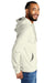 Allmade AL4000 Mens Organic French Terry Hooded Sweatshirt Hoodie White Sand Model Side