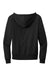 Allmade AL4002 Mens Organic French Terry Full Zip Hooded Sweatshirt Hoodie Deep Black Flat Back