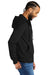 Allmade AL4002 Mens Organic French Terry Full Zip Hooded Sweatshirt Hoodie Deep Black Model Side