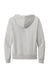 Allmade AL4002 Mens Organic French Terry Full Zip Hooded Sweatshirt Hoodie Heather Granite Grey Flat Back