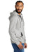 Allmade AL4002 Mens Organic French Terry Full Zip Hooded Sweatshirt Hoodie w/ Pockets Heather Granite Grey Model 3Q