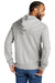 Allmade AL4002 Mens Organic French Terry Full Zip Hooded Sweatshirt Hoodie w/ Pockets Heather Granite Grey Model Back