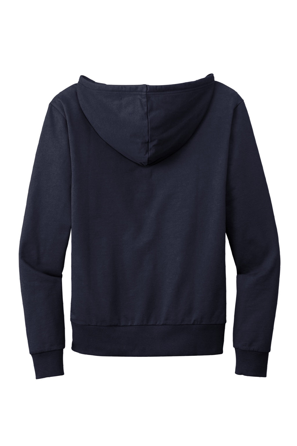 Allmade AL4002 Mens Organic French Terry Full Zip Hooded Sweatshirt Hoodie w/ Pockets Night Sky Navy Blue Flat Back