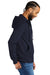 Allmade AL4002 Mens Organic French Terry Full Zip Hooded Sweatshirt Hoodie Night Sky Navy Blue Model Side