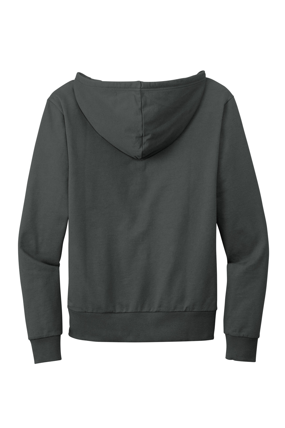 Allmade AL4002 Mens Organic French Terry Full Zip Hooded Sweatshirt Hoodie Terrain Grey Flat Back