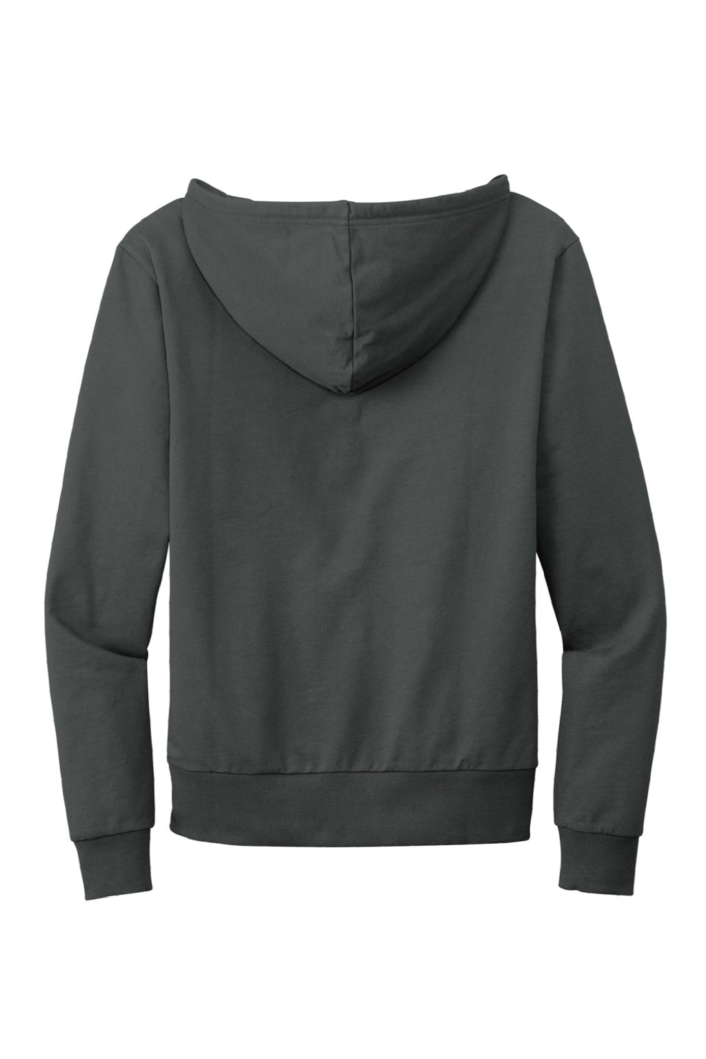 Allmade AL4002 Mens Organic French Terry Full Zip Hooded Sweatshirt Hoodie w/ Pockets Terrain Grey Flat Back
