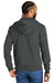 Allmade AL4002 Mens Organic French Terry Full Zip Hooded Sweatshirt Hoodie Terrain Grey Model Back