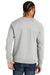 Allmade AL4004 Mens Organic French Terry Crewneck Sweatshirt Heather Granite Grey Model Back
