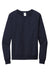 Allmade AL4004 Mens Organic French Terry Crewneck Sweatshirt Night Sky Navy Blue Flat Front